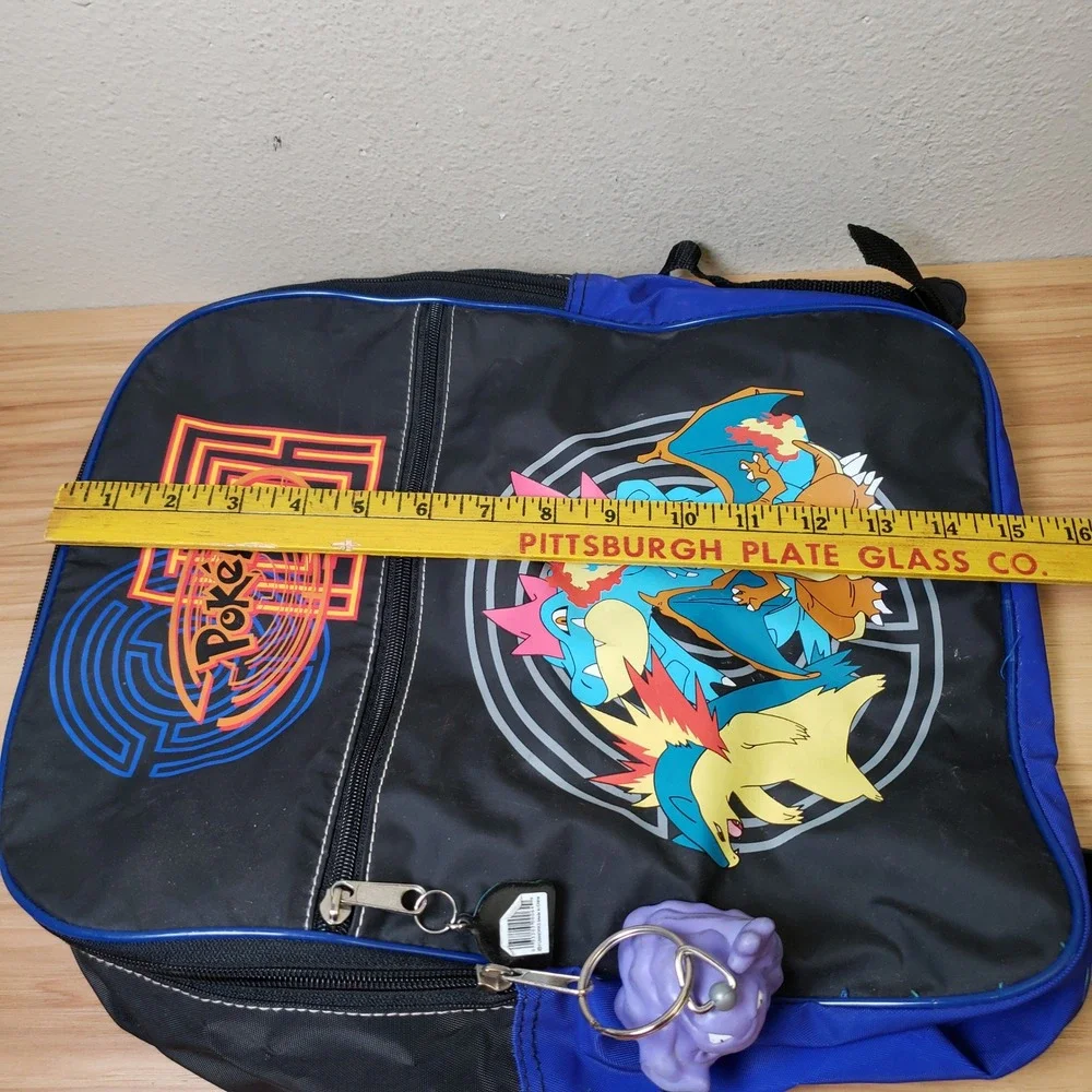 Vintage Nintendo Pokemon Kids Backpack Charizard Typhlosion Feraligatr Retro 90s